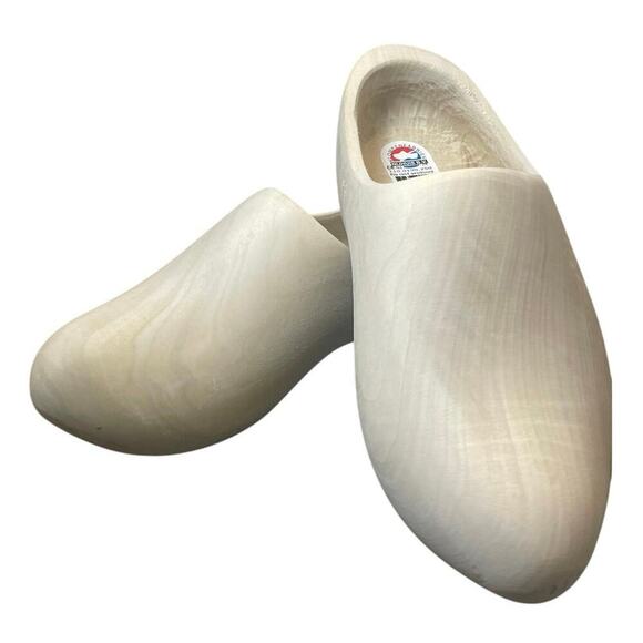 DUTCH WOODEN CLOG SHOES KLOMPEN HOLLAND SZ 39 EU USA 8.5 WOMAN 6.5 MEN FESTIVE - Picture 9 of 16